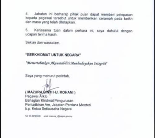 Contoh Tulisan Surat Rasmi & Format Kerajaan Yang Terkini