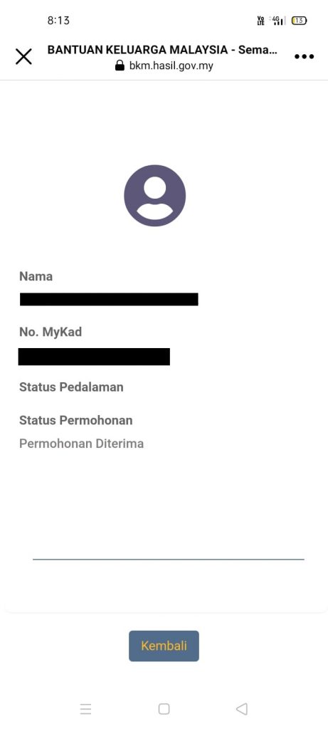 Semak bkm.hasil.gov.my login