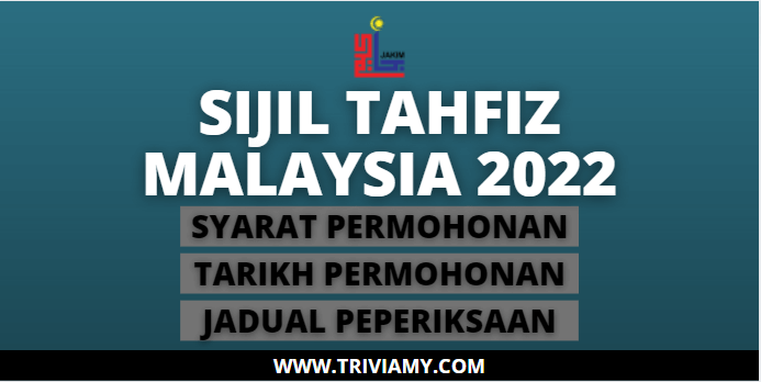 Permohonan & Semakan Peperiksaan Sijil Tahfiz Malaysia 2022