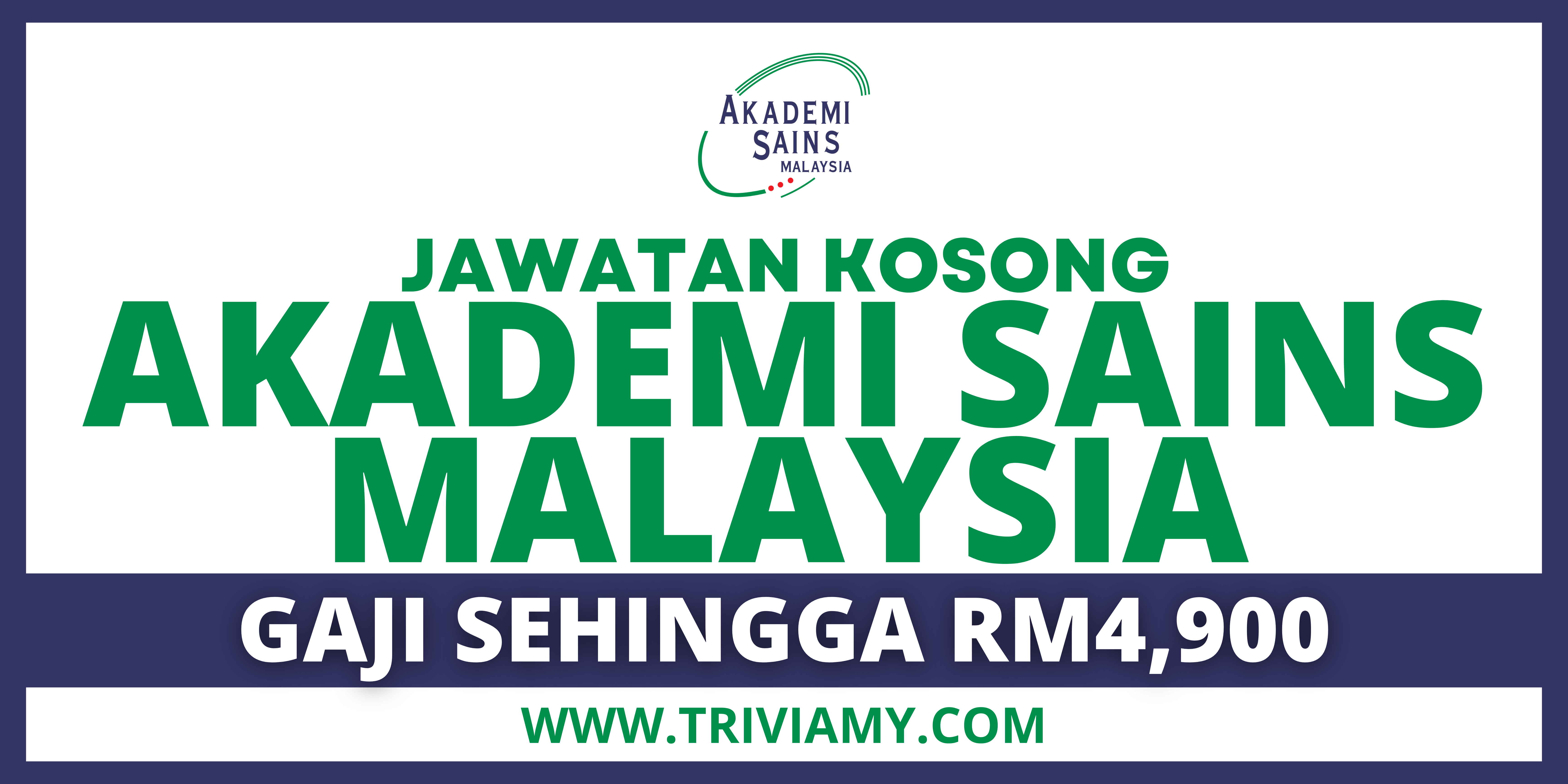 Jawatan Kosong Akademi Sains Malaysia