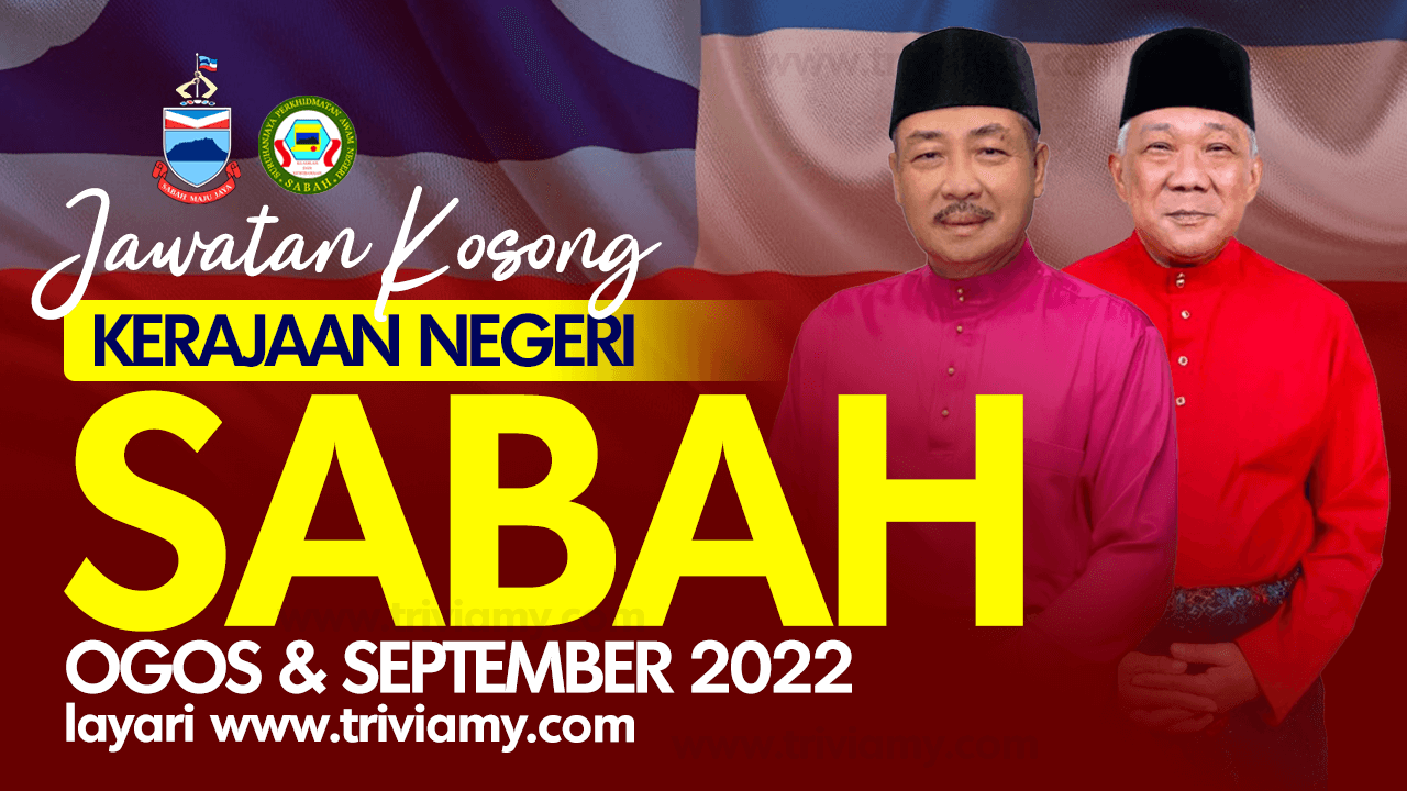 Jawatan Kosong Kerajaan Negeri Sabah Ogos September 2022 Banner Blog