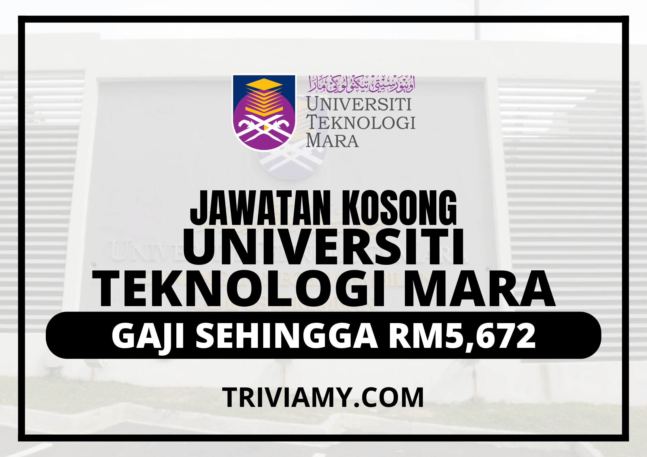 Jawatan Kosong UiTM