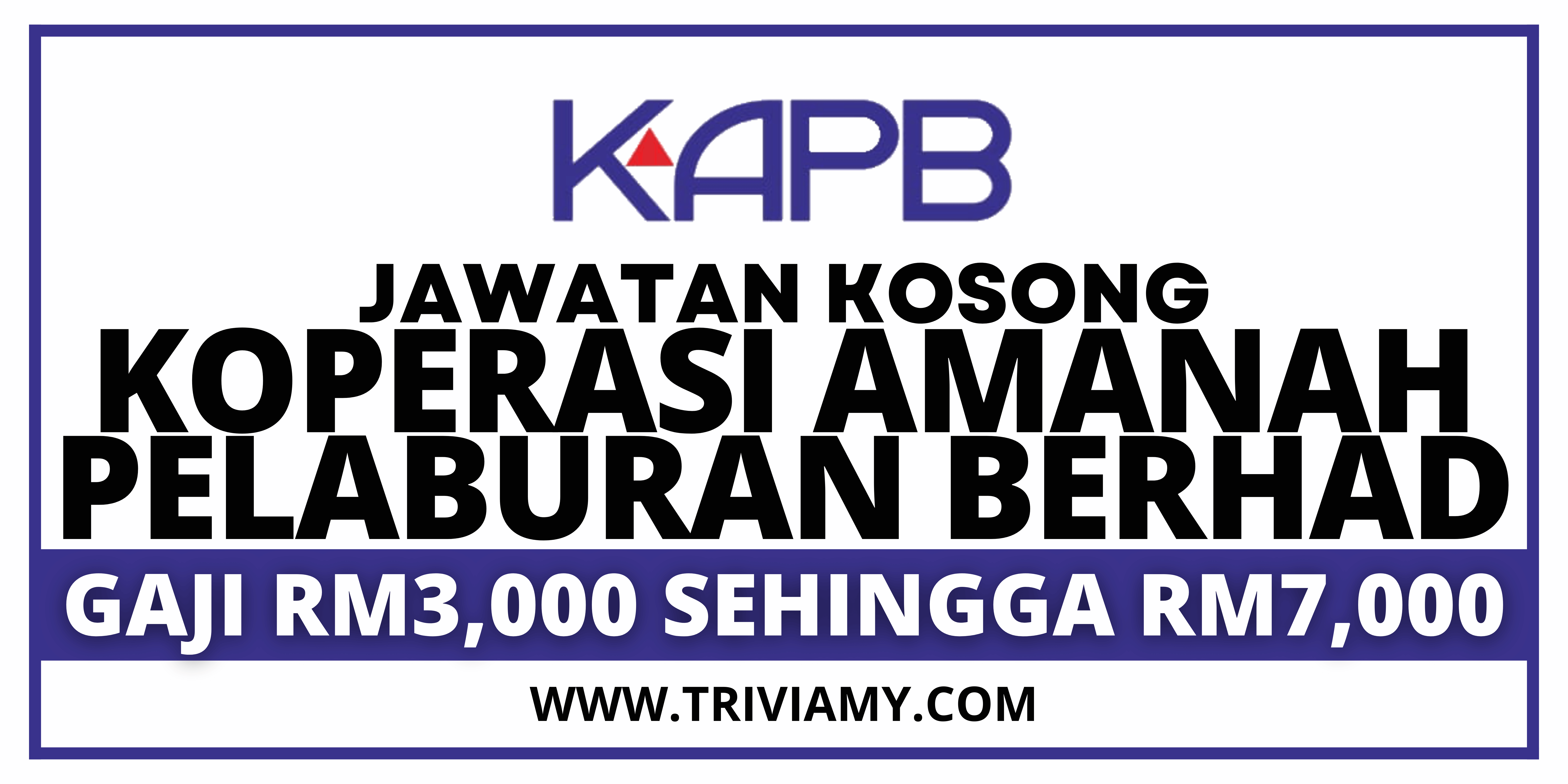 Jawatan Kosong Koperasi Amanah Pelaburan Berhad