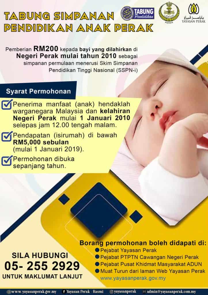 bantuan bayi baru lahir perak