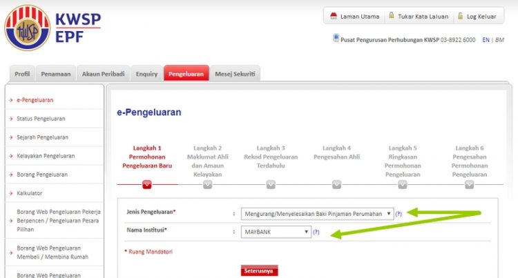 Pengeluaran Sebahagian KWSP