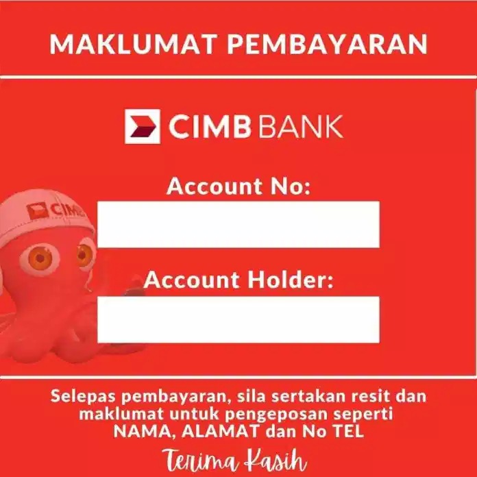 Template Akaun Bank