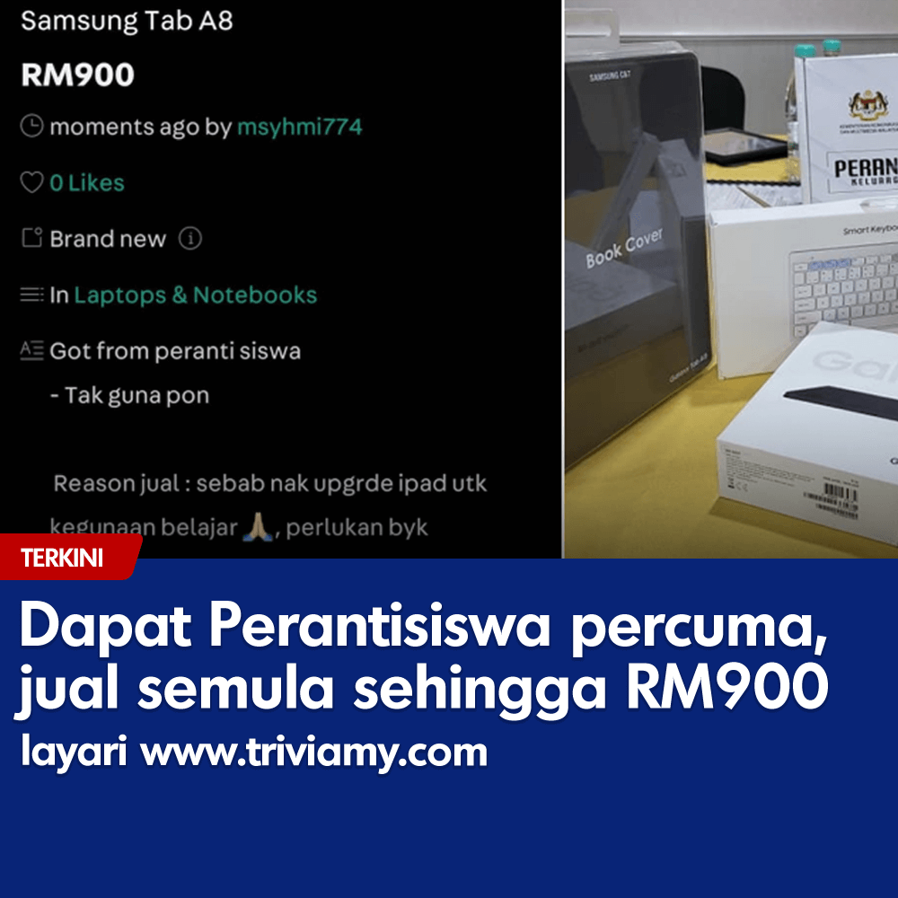 Dapat Perantisiswa percuma jual semula sehingga RM900