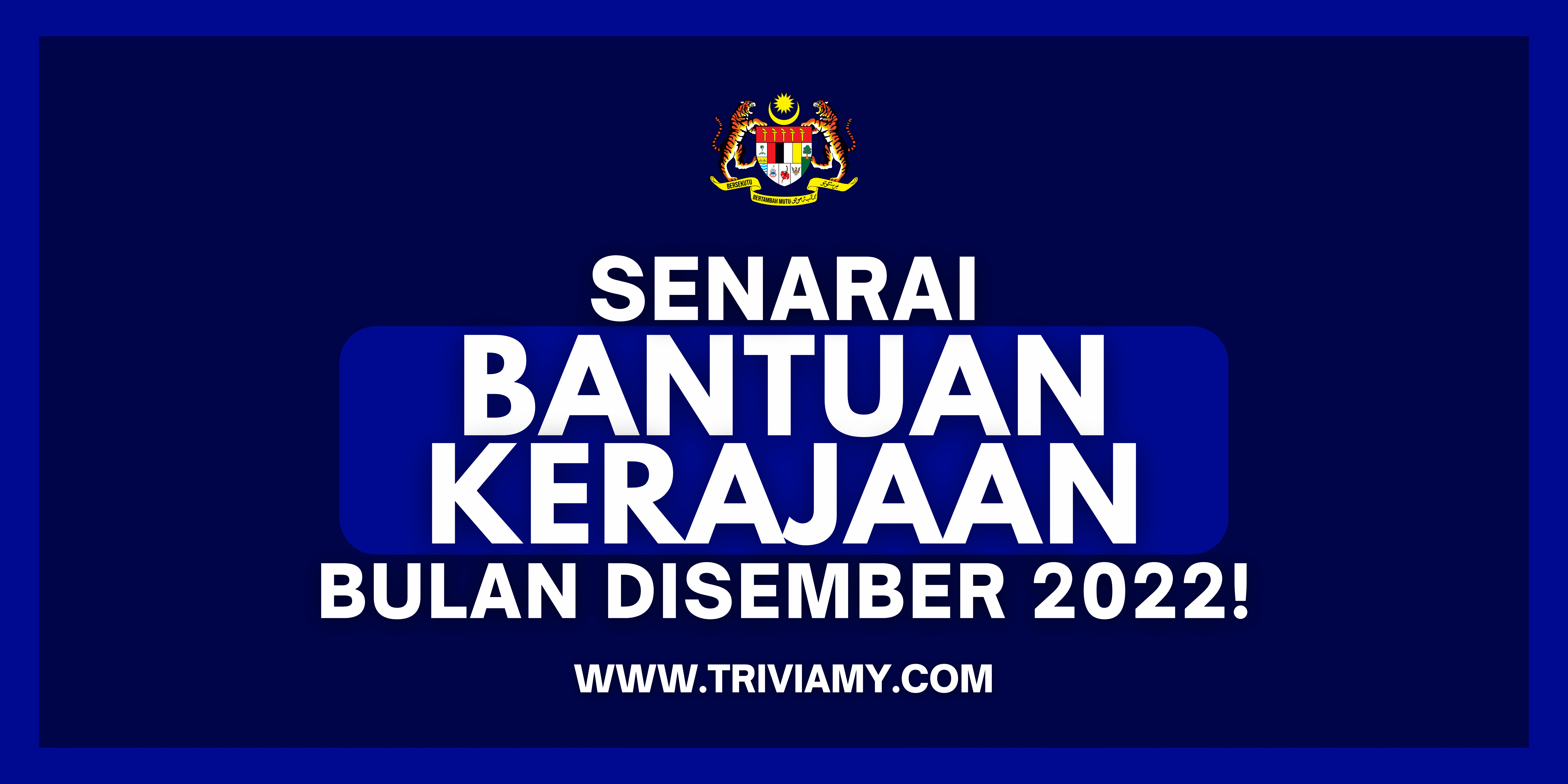 Senarai Bantuan Kerajaan