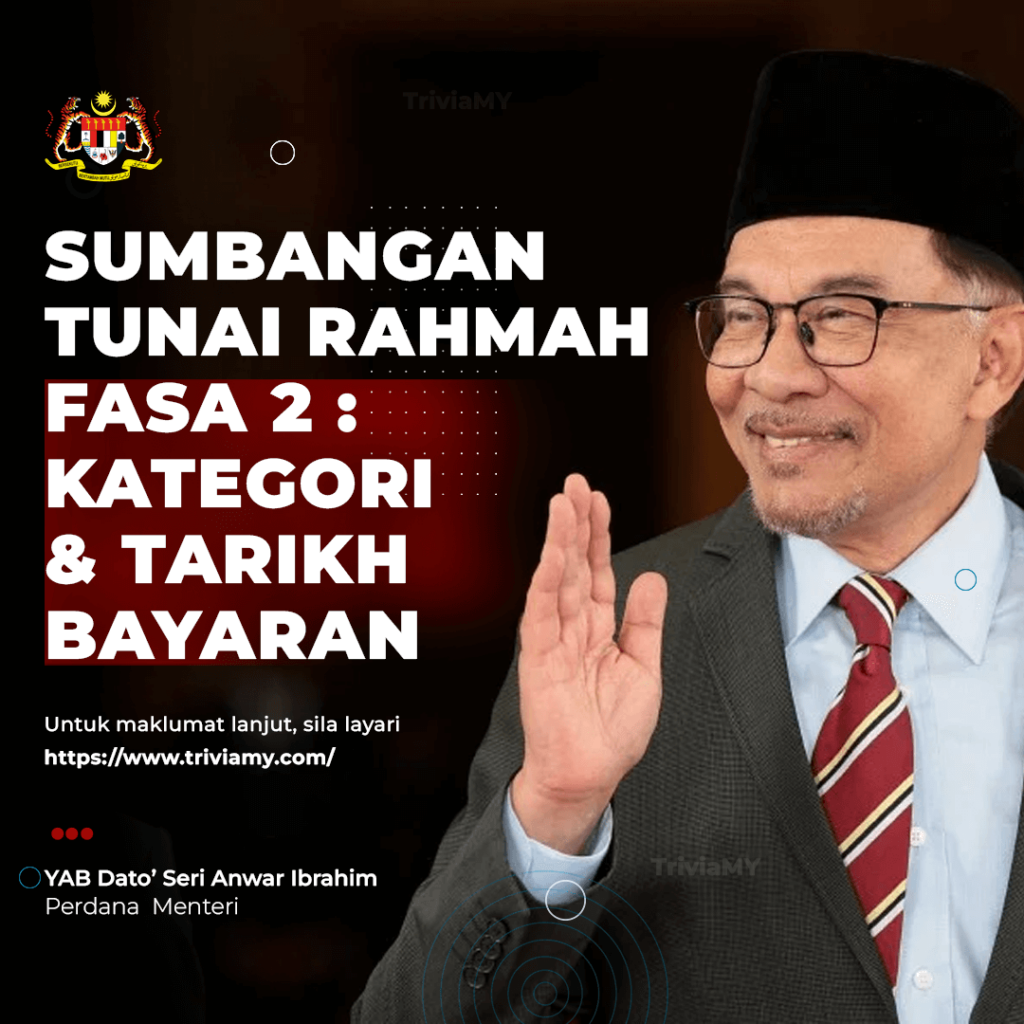 Sumbangan Tunai Rahmah (STR) Fasa 2 Kategori Penerima & Tarikh Bayaran