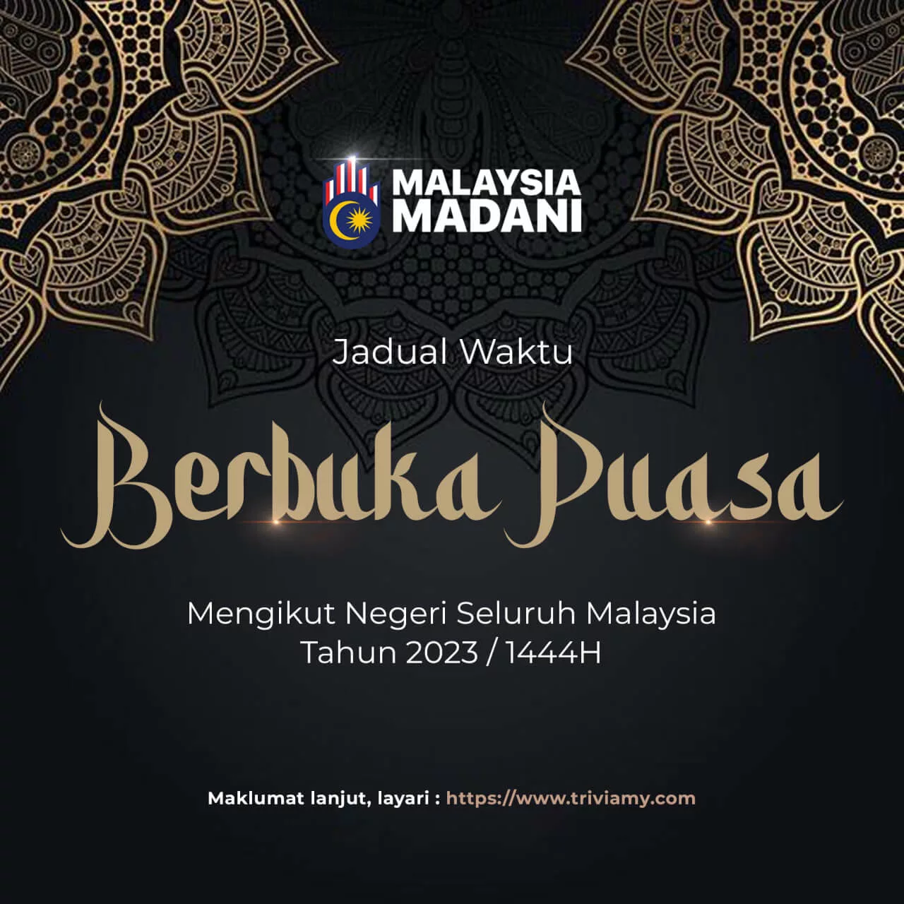 Jadual Waktu Berbuka Puasa 2023