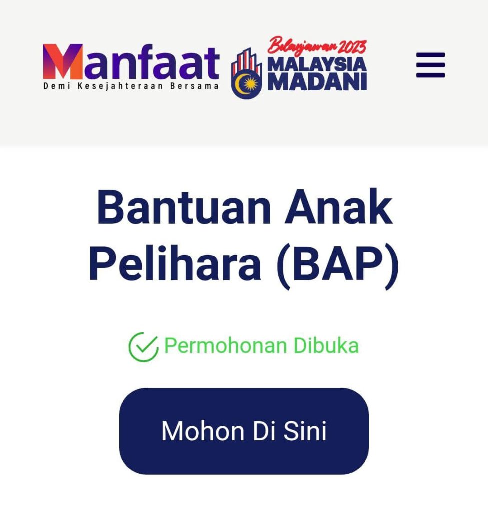 Bantuan Anak Pelihara RM500