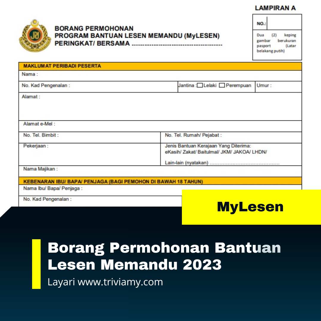 Bantuan Lesen Memandu 2023