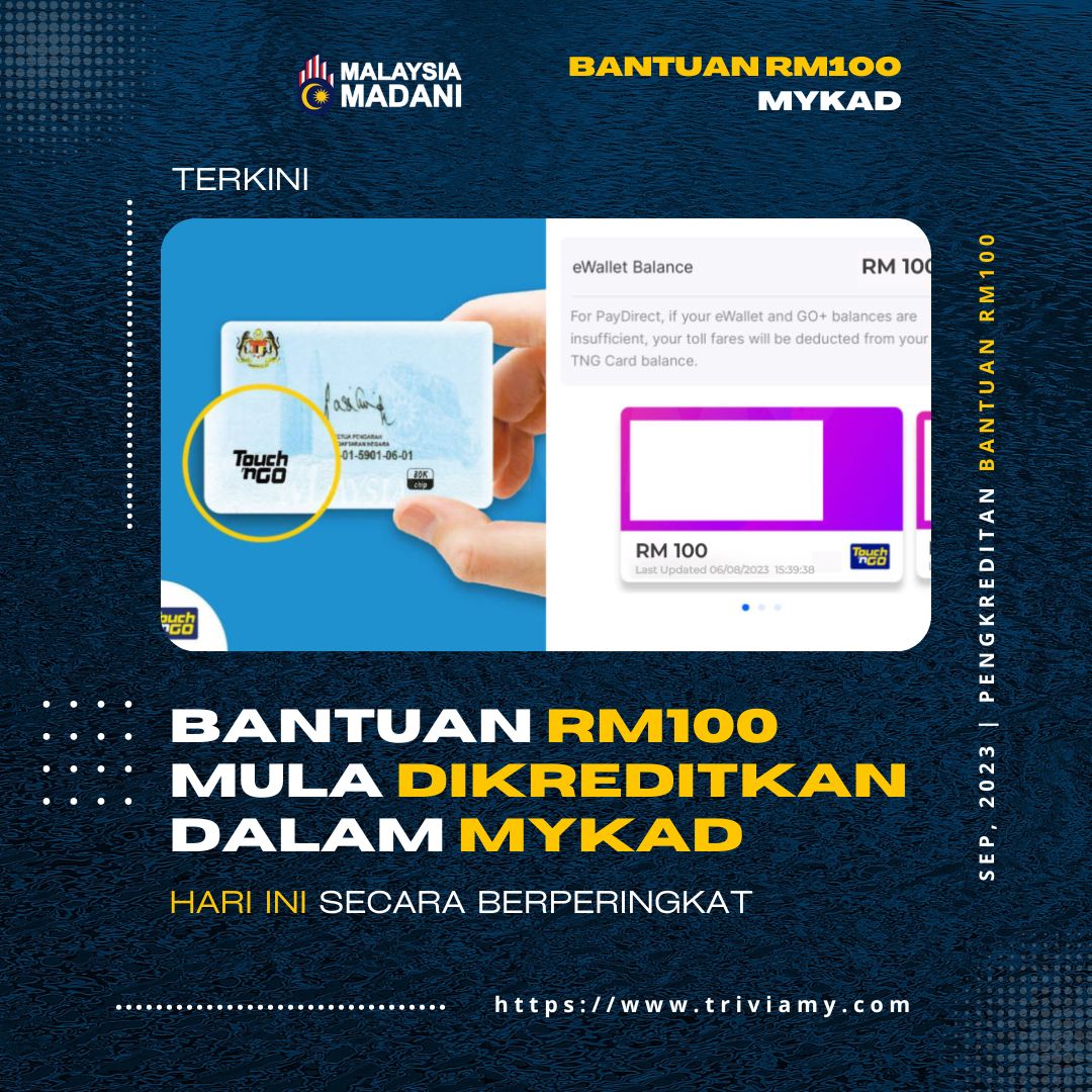 Bantuan RM100 MyKasih