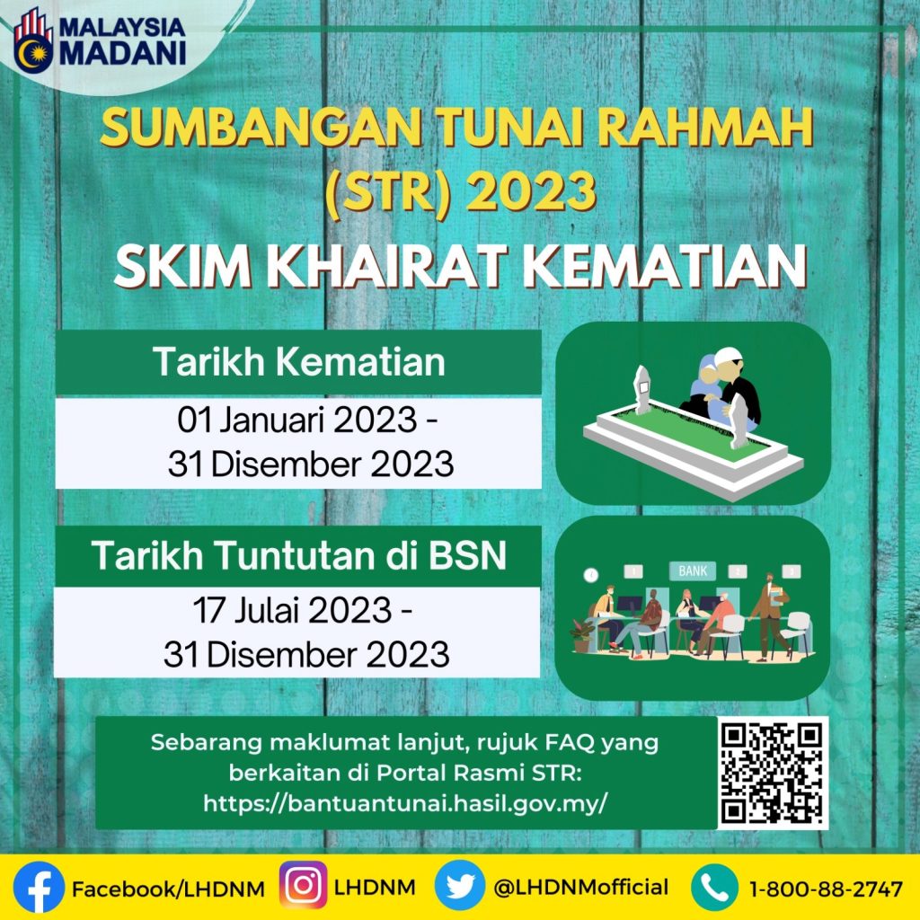 Bantuan tambahan RM1000 skim khairat kematian