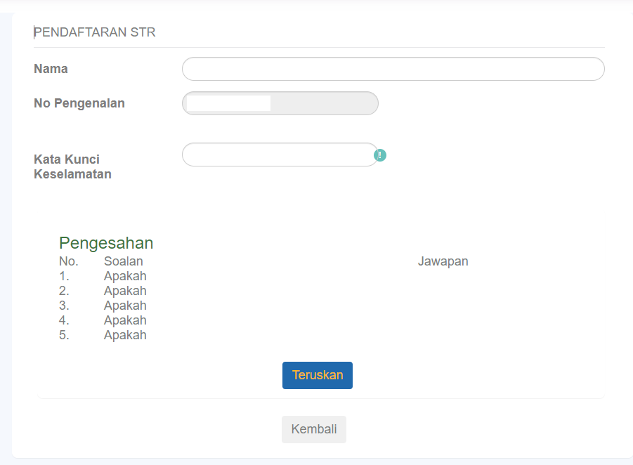 daftar str 2024