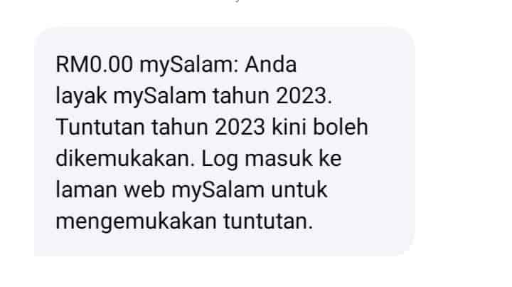 Bantuan RM700 MySalam