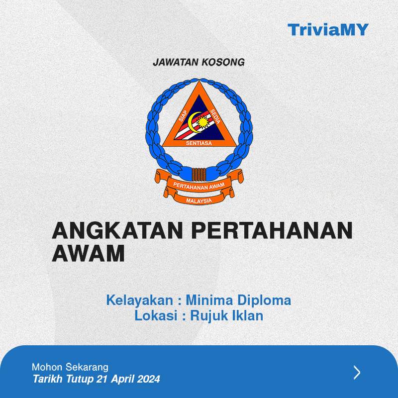 Jawatan Kosong APMM : Kelayakan Diploma April 2024