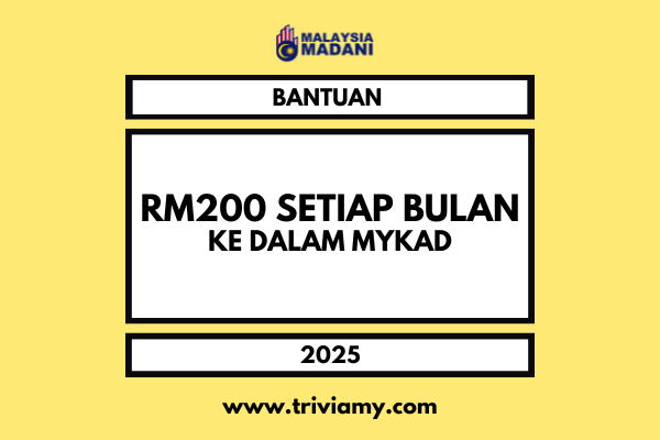 Bantuan RM200 Setiap Bulan