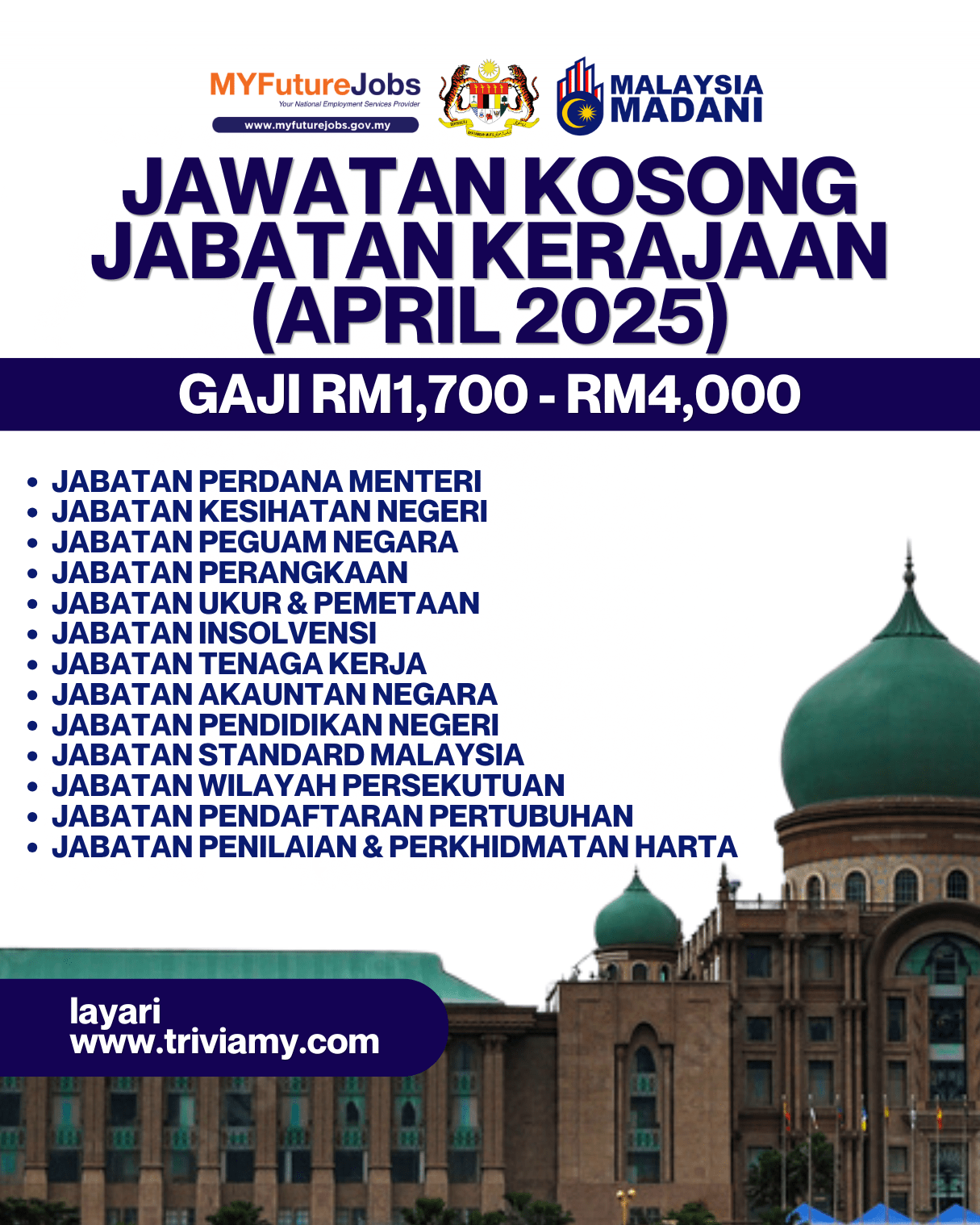 Jawatan Kosong Jabatan Kerajaan