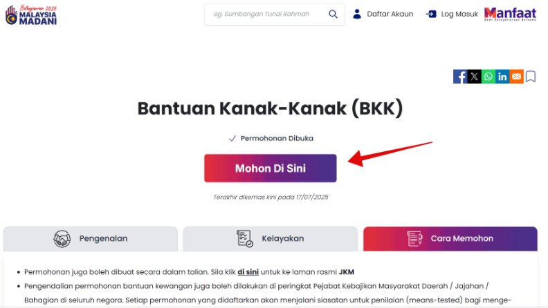 bantuan kanak-kanak
