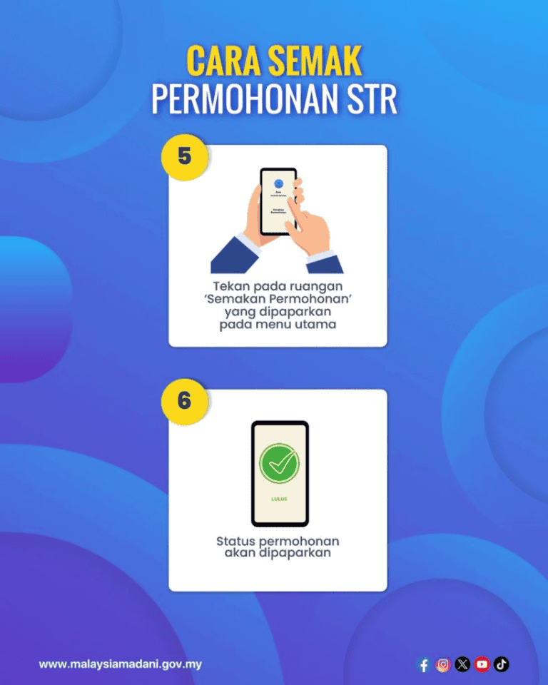 Rayuan STR 2025 - Tarikh Rayuan, Bayaran & Permohonan 4 cara semak str
