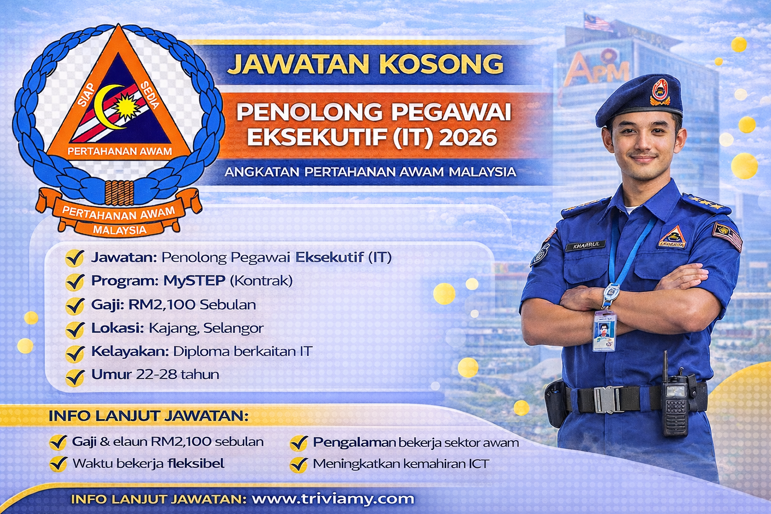 jawatan kosong angkatan pertahanan awam februari 2026