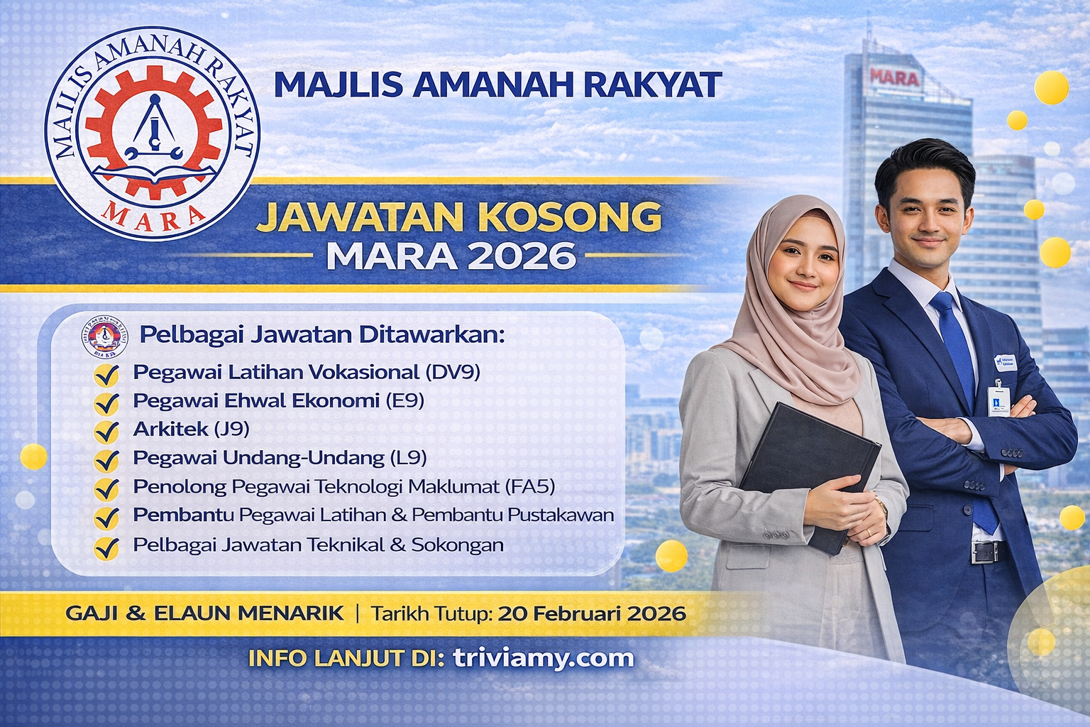 jawatan kosong mara februari 2026