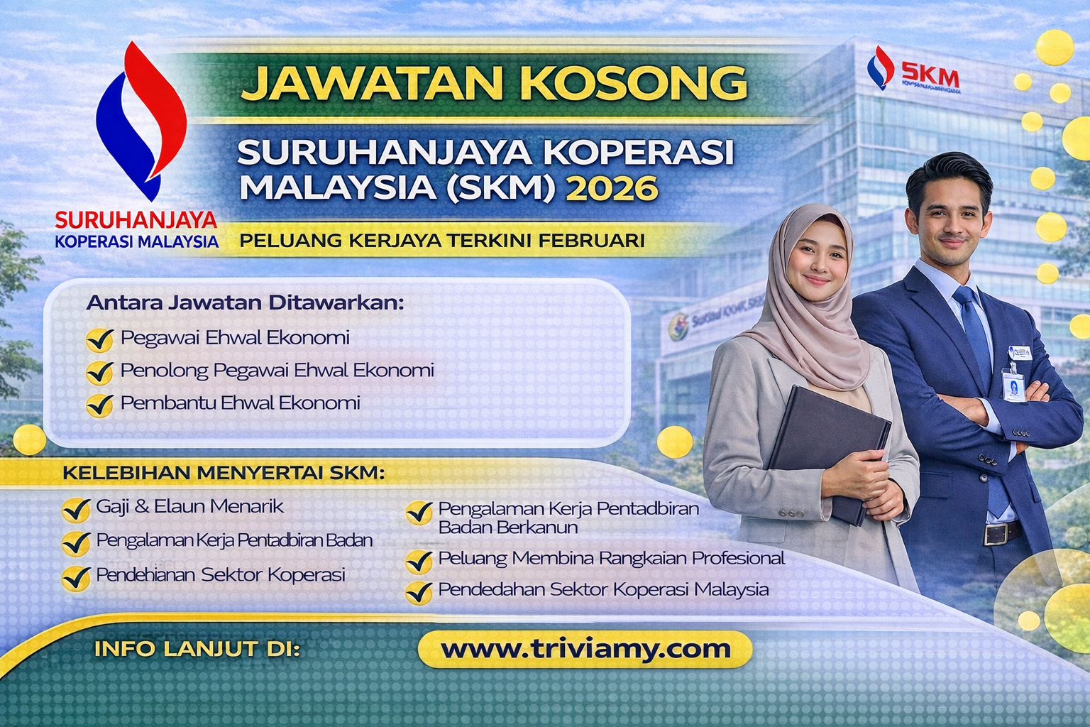 jawatan kosong suruhanjaya koperasi malaysia (skm) februari 2026