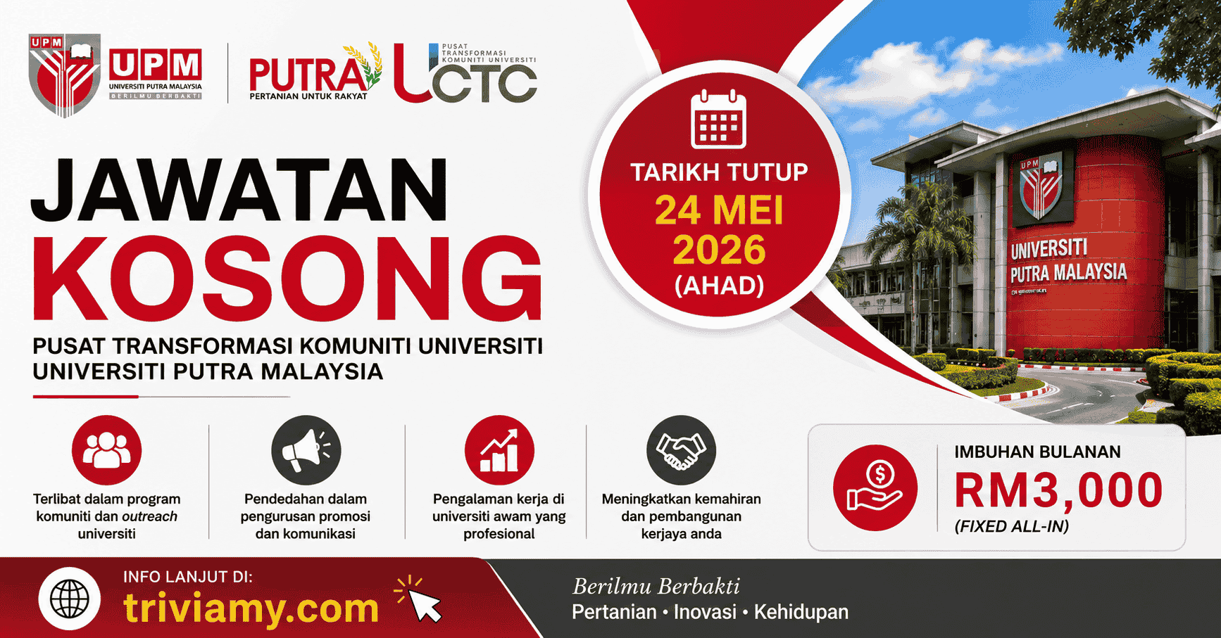 jawatan kosong upm 2026 triviamy.com